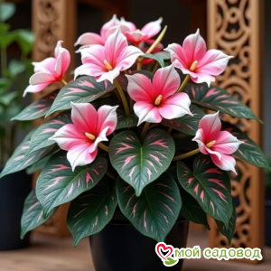 Хоста Розовая Нить